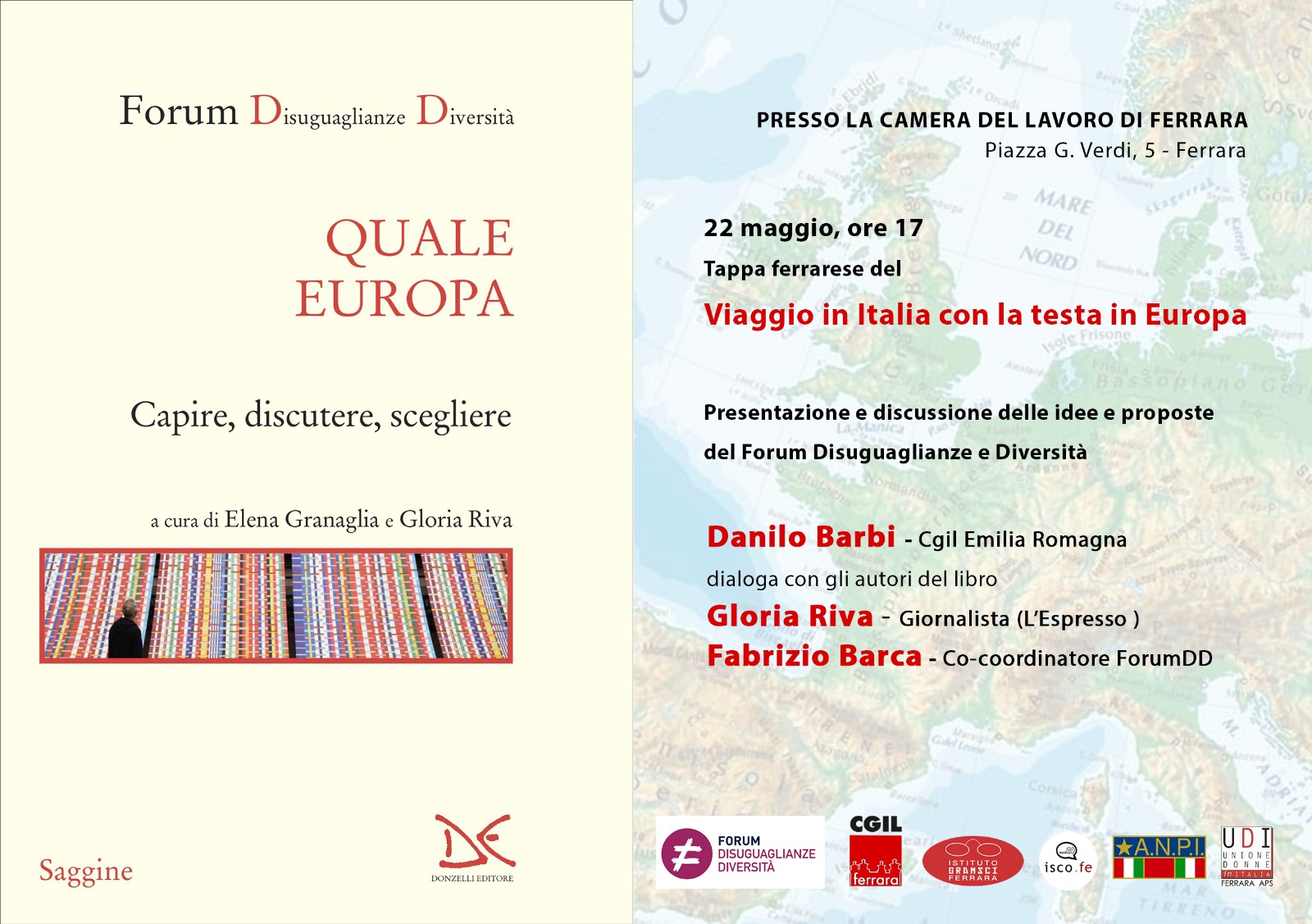Viaggio in Italia con la testa in Europa: mercoledì 22 maggio alle ore 17