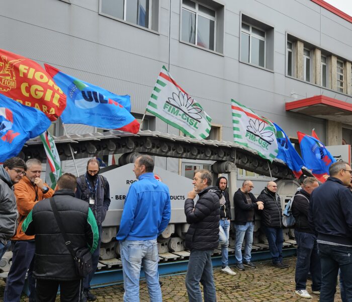 Sciopero generale provinciale del settore metalmeccanica lunedì 11 novembre a Copparo