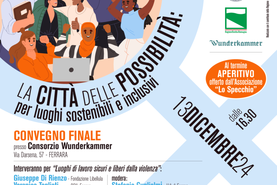  Convegno “La città delle possibilità: per luoghi sostenibili e inclusivi” venerdì 13 dicembre