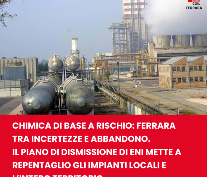 Chimica di base a rischio: Ferrara tra incertezze e abbandono