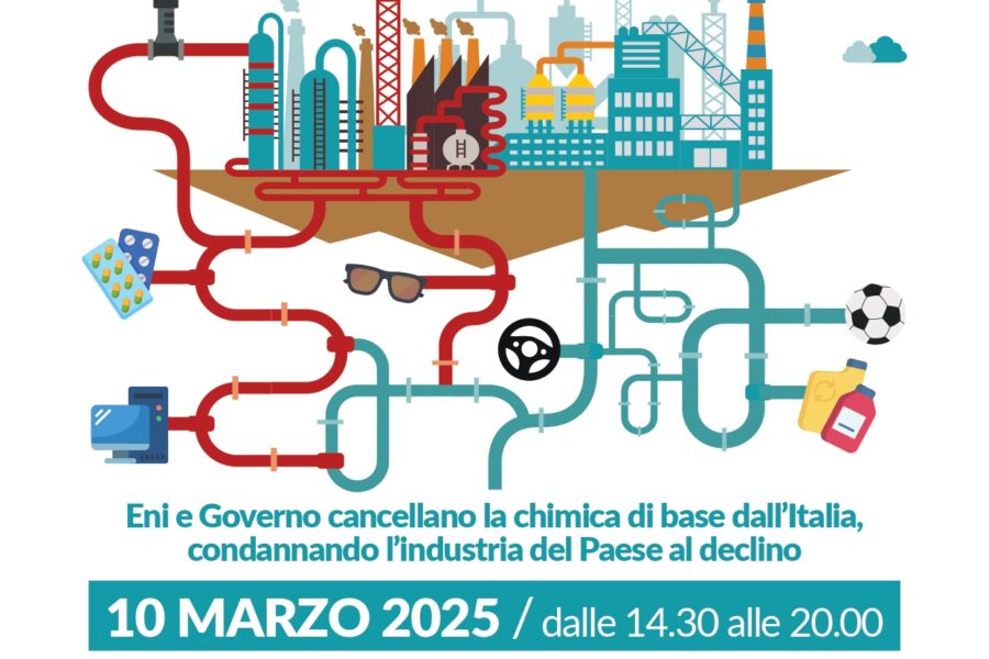 VERTENZA ENI VERSALIS: sciopero lunedì 10 marzo 2025